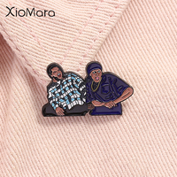 Damn Friday Chris Tucker Smokey Funny Movies Inspiration Enamel Pin Hip Hop Music Brooch Lapel Badge Fans Friends Jewelry Gift