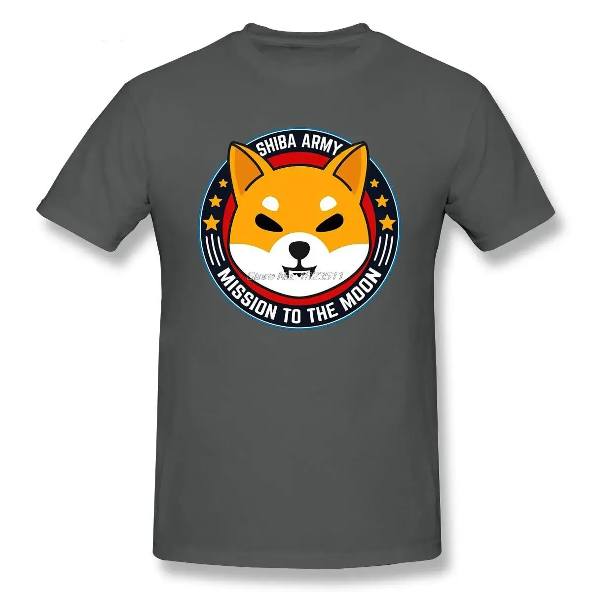 heavyweight Informal New Shiba Inu Coin Shiba Army T Shirt Men Cotton TShirt Short Sleeve Summer Tees Tops New Arrival fashion