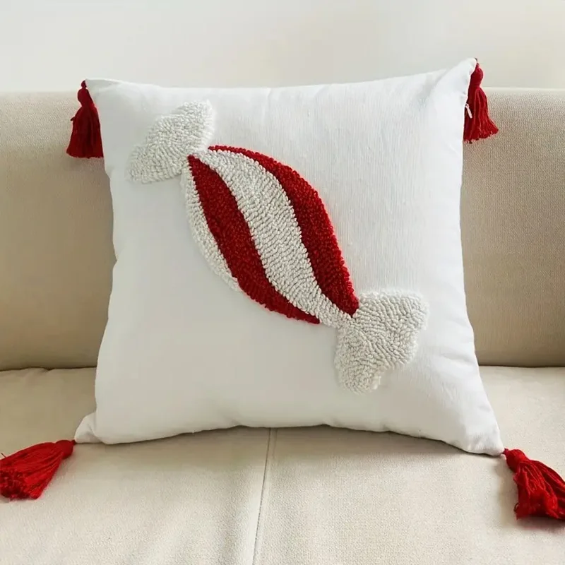 

French Cream Style Sofa Pillow Christmas Pillow Living Room Cushion Modern Light Luxury Pillow