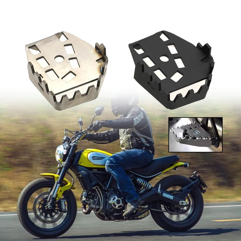 Motorcycle Scrambler400 800 Brake Lever Extension Pedal Step Tip Plate Enlarge Extender For Ducati SCRAMBLER 800 400 2014-2024