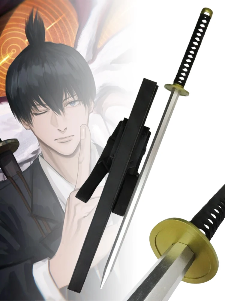 40-calowy miecz katana Hayakawa Aki, drewniany miecz anime Chainsaw Man, cosplay ninja, katana japońska w naturalnym rozmiarze, oryginalny miecz samurajski, prezent — 2