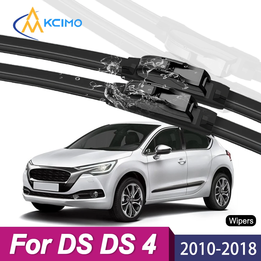 

Wiper Blades for DS DS 4 2010–2018, Front Windshield Wipers, Streak-Free Quiet All-Weather Wipers