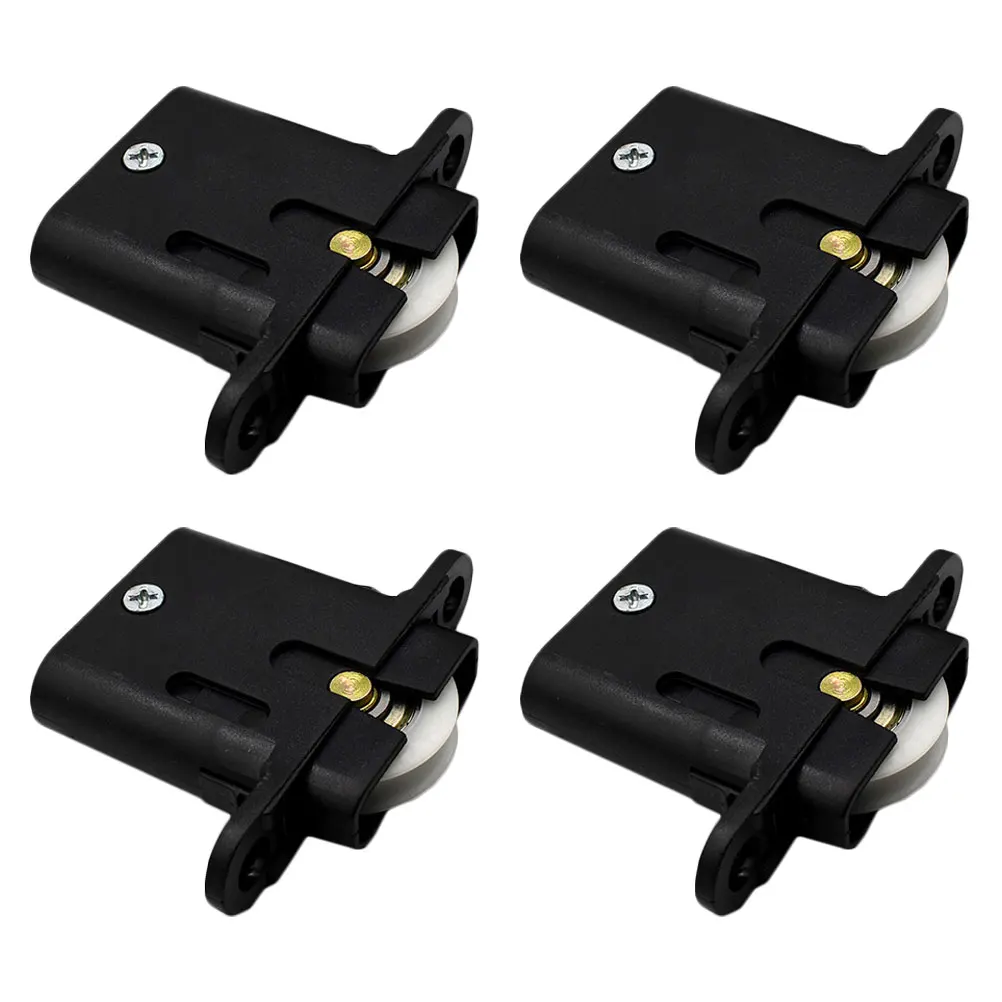 

4pcs Furniture Pulley Accessories Cabinet Sliding Door Rollers Abs Window Wheel Replacement Durable Practical Smooth Effect