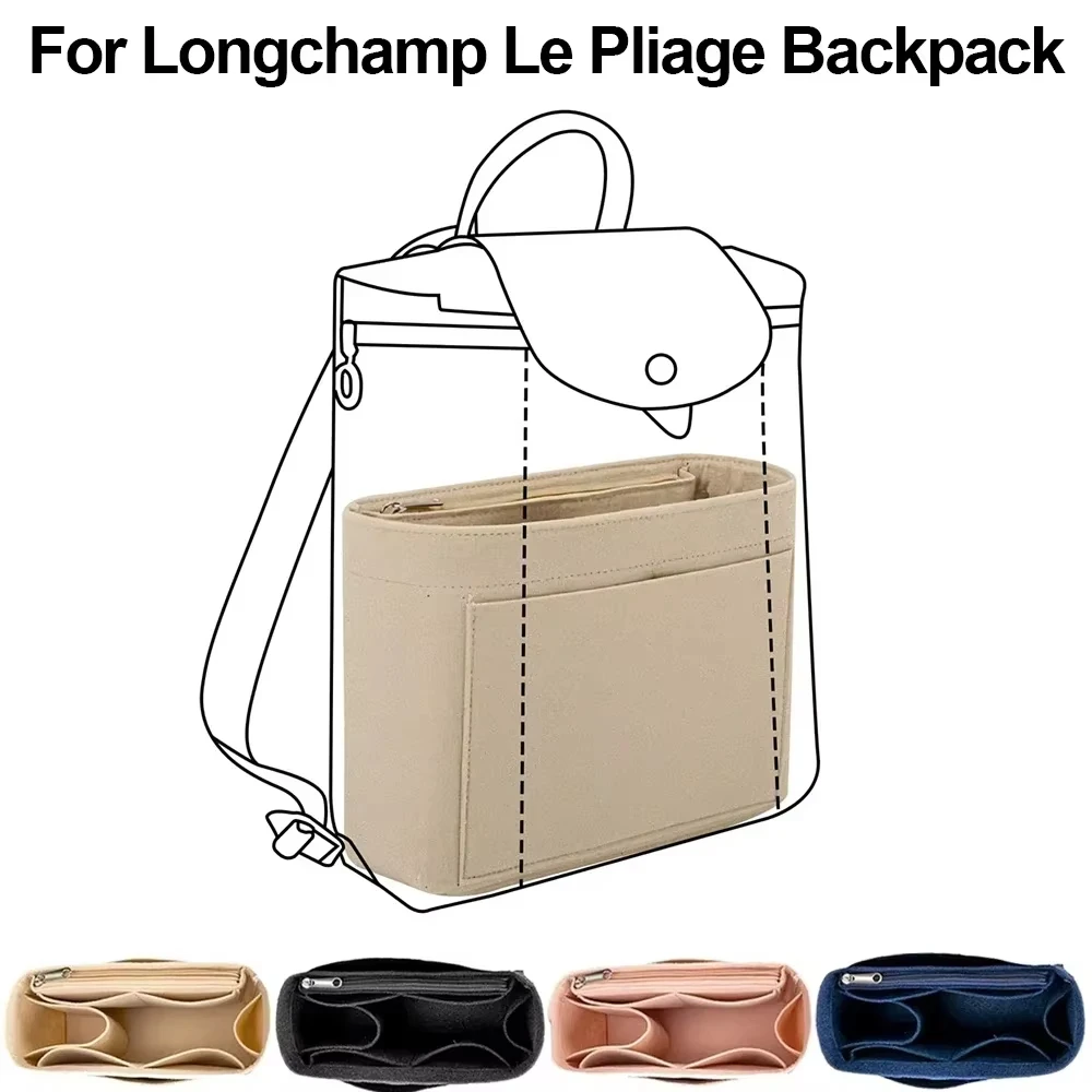 Y2k Purse Organizer Insert for Handbags,Felt Bag Insert Dividers with Multi-pockets