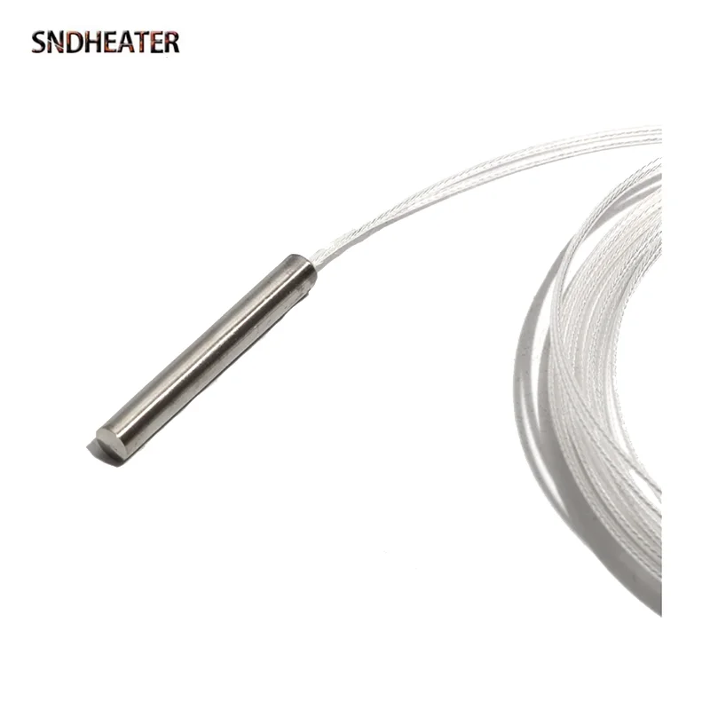 SNDHEATER 4x30 مللي متر خرطوشة أنبوبي التحقيق PT100 الحرارية البلاتين المقاوم الحراري 2 كابل استشعار درجة الحرارة 0.5 متر 1 متر 2 متر 2.5 متر