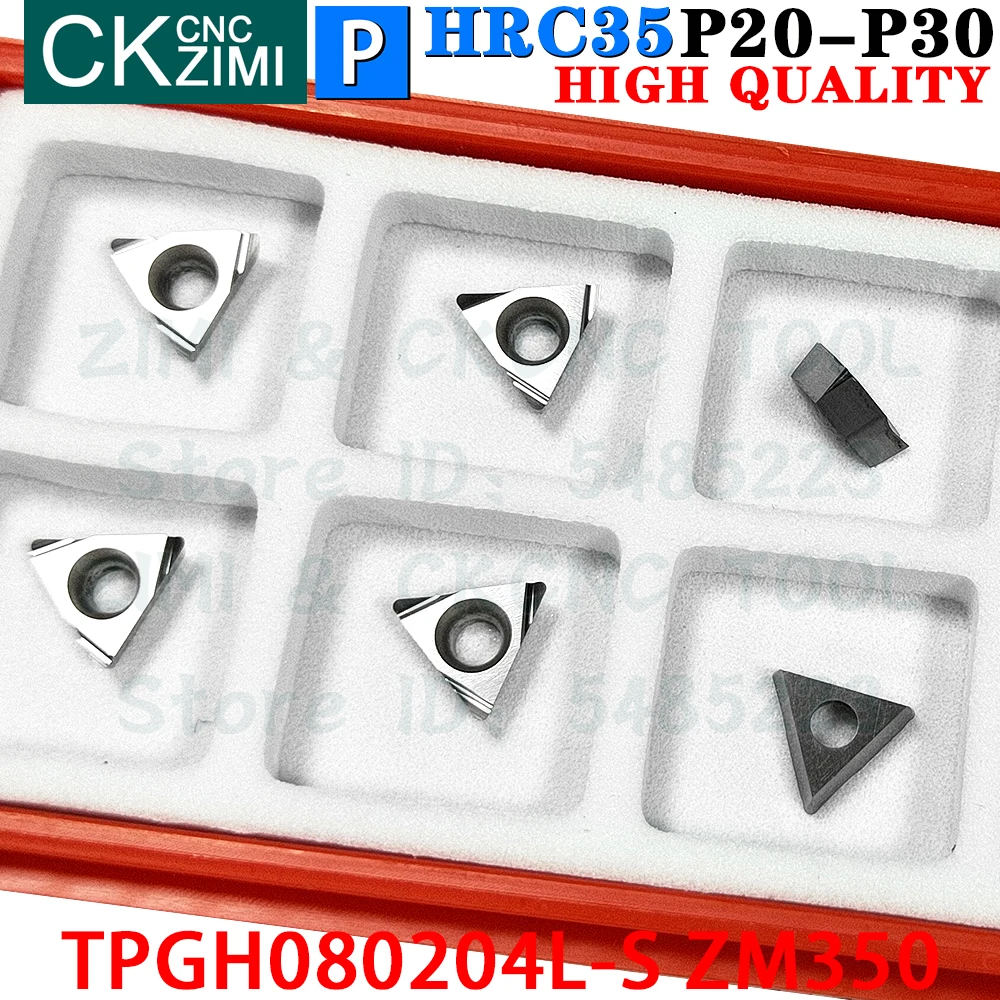 10 sztuk TPGH080204L-S ZM350 TPGH 080204L S ZM350 Wkładki cermetowe Narzędzia do płytek do wytaczania precyzyjnego Narzędzie do cięcia metalu CNC tokarka dla stali