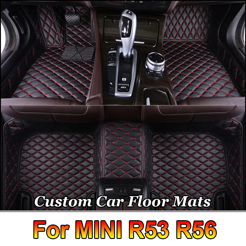 

Custom 3D Full Coverage Car Floor Mats for MINI R53 R56 4 Seat 2004-2013 F55 F56 2 Doors 4Doors PACEMAN R61 Interior Accessories