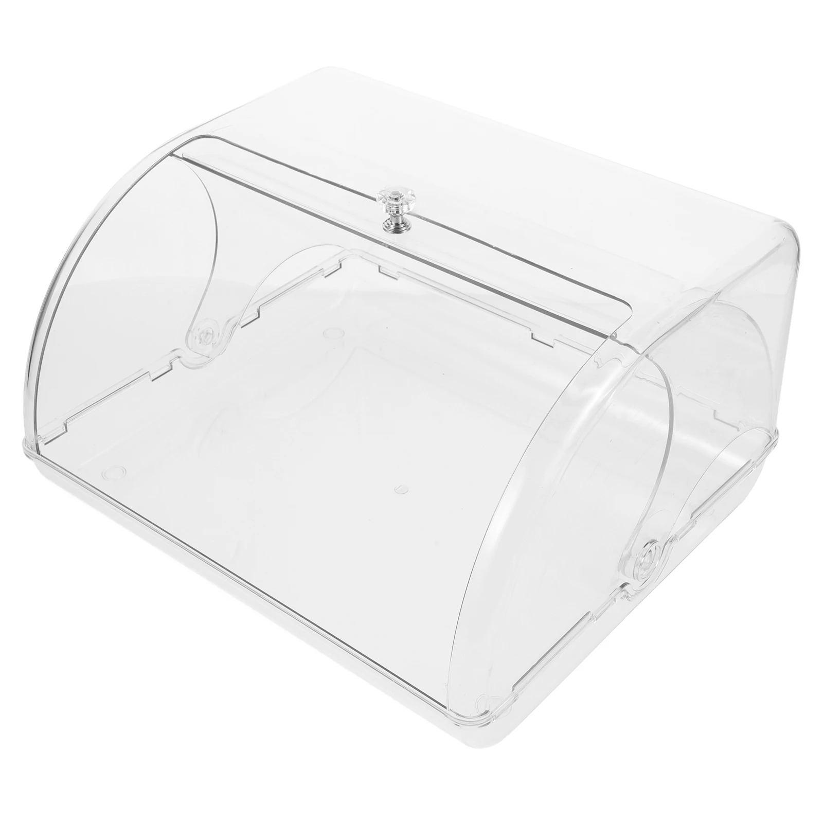 

Plastic Bread Box Clear Flip-top Bread Bin Bread Storage Box Food Storage Containers For Kitchen Large Household Food Container