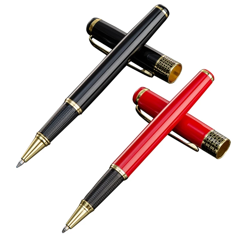 

Y1UB Luxury Metal Rollerball Signature Pen for Business Writing Calligraphy School