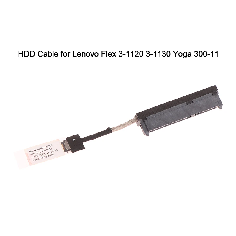 Cabo HDD para laptop Lenovo, conector do disco rígido, Flex 3-1120, Yoga 300, 5C10J08424, 1109-01051, Novo