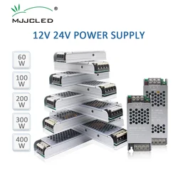Lighting Transformer AC110V 220V to DC 12V 24V Power Supply Adapter 60w 100w 200w 300w 400w 12 24 Volt LED Strip Light Driver