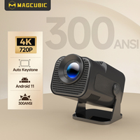 Magcubic HY320 Mini Newly Native 4K 720P Android11 Projector 300ANSI Wifi6 BT5.0 Cinema Outdoor Portable 180° Rotable Projector
