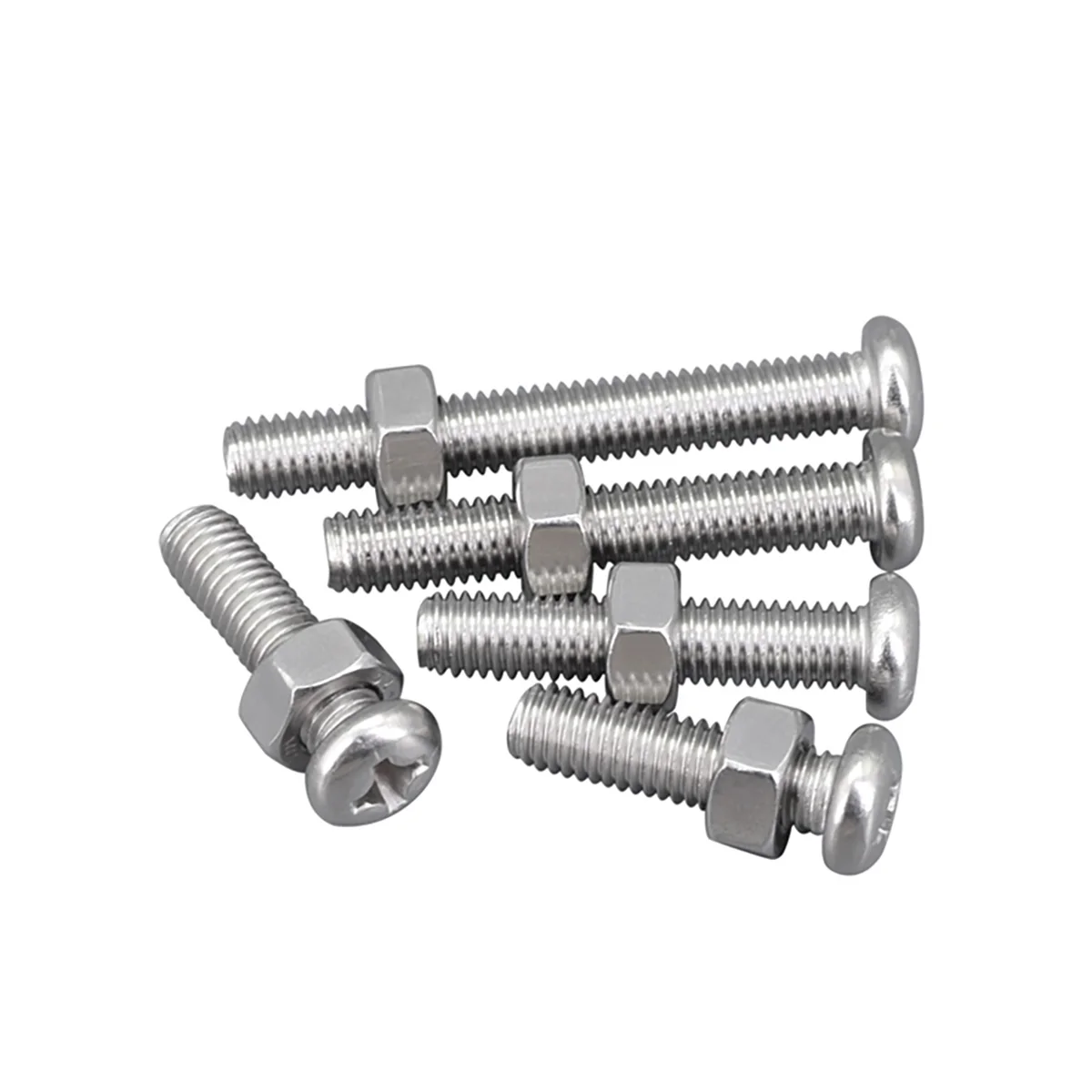 304 SS Pan Head / Round Head Phillips Screw Nut/Machine Screw Nut  Combination