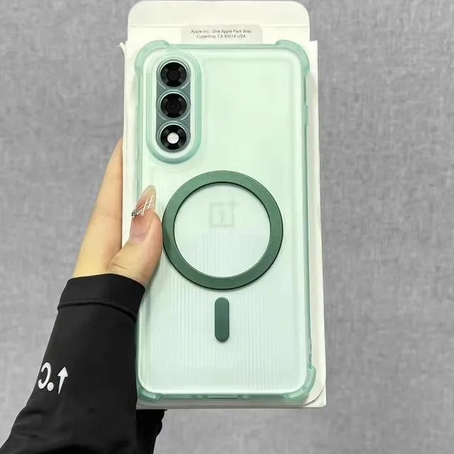 Magnetic Soft Silicone Cases For Oneplus Nord 5 CE5 Wireless Charging Airbag Shockproof Cover For Oneplus Ace 5 Ultra Racing