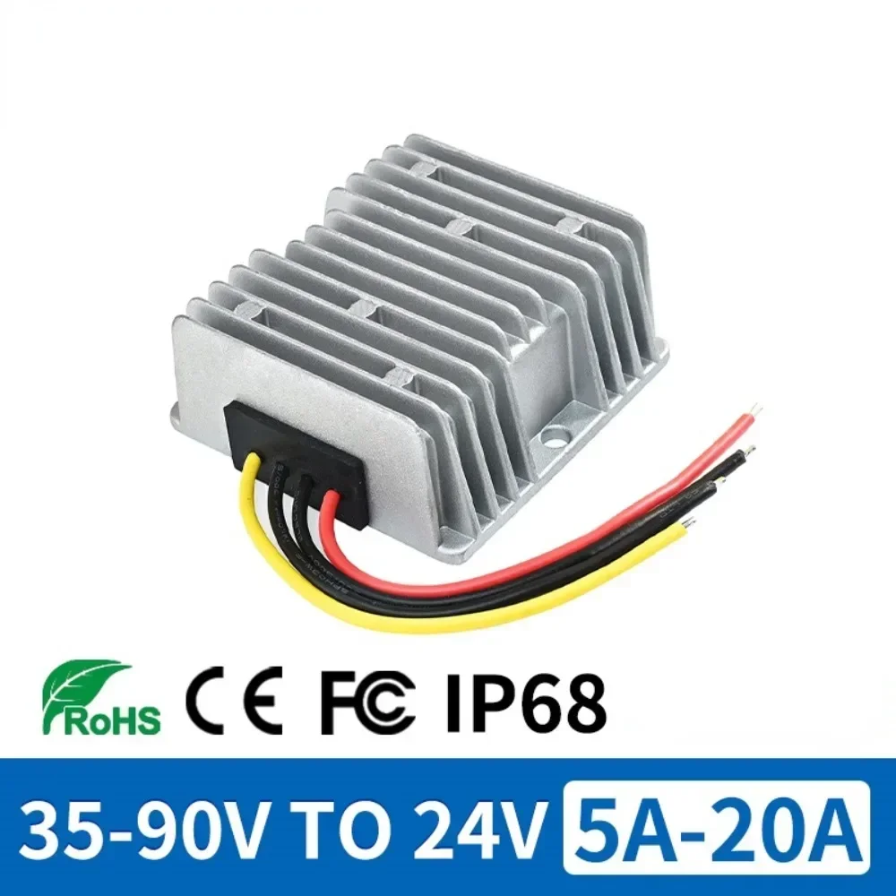 72V 60V 54V 48V 36V to 24V 15A 20A 10A 5A DC DC Step Down Converter Voltage Buck Regulator 36 48 60 72 Volt to 24 Volt