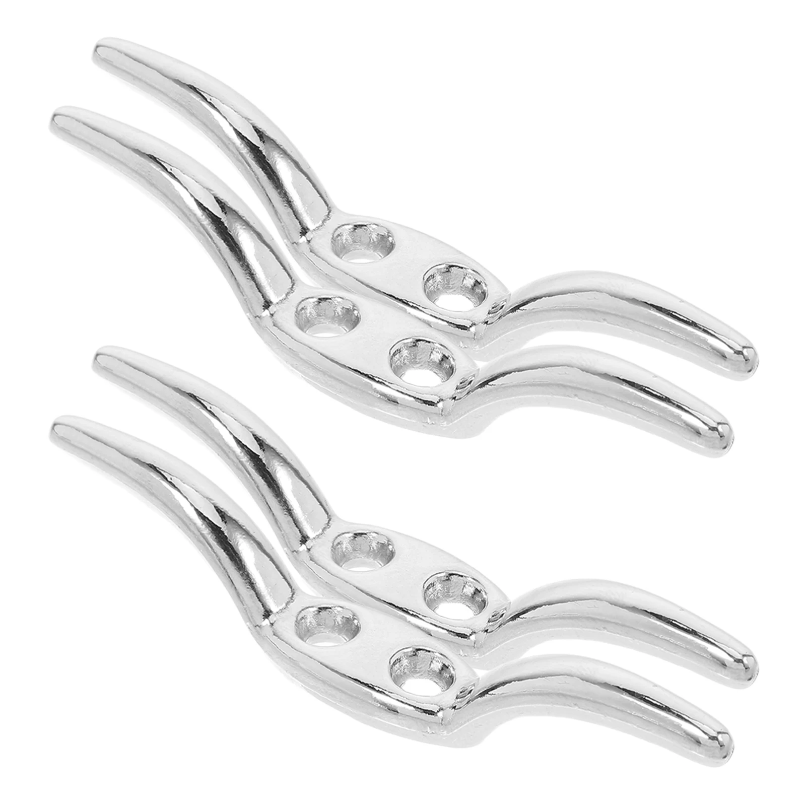 

4pcs Zinc Alloy Blinds Accessories Window Curtains Fence Cleat Hook Spacesaving Design Versatile Usage Boat Rope for Blinds