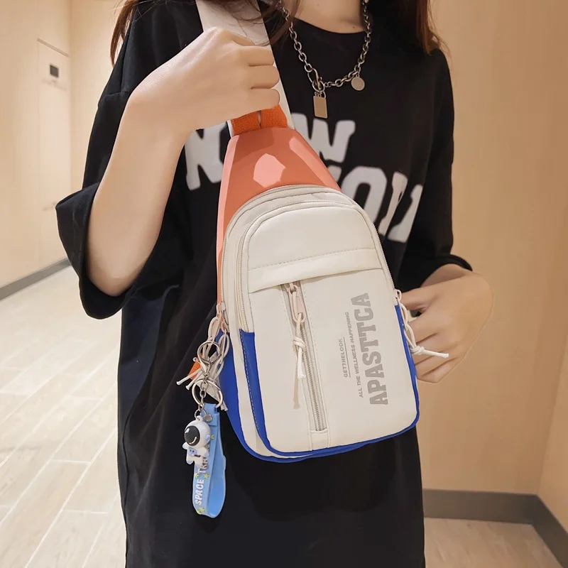 

Fashionable Crossbody Waist Bag Sports Chest Bag Minimalist Single-Shoulder Women's Bags Student Campus Small Backpack