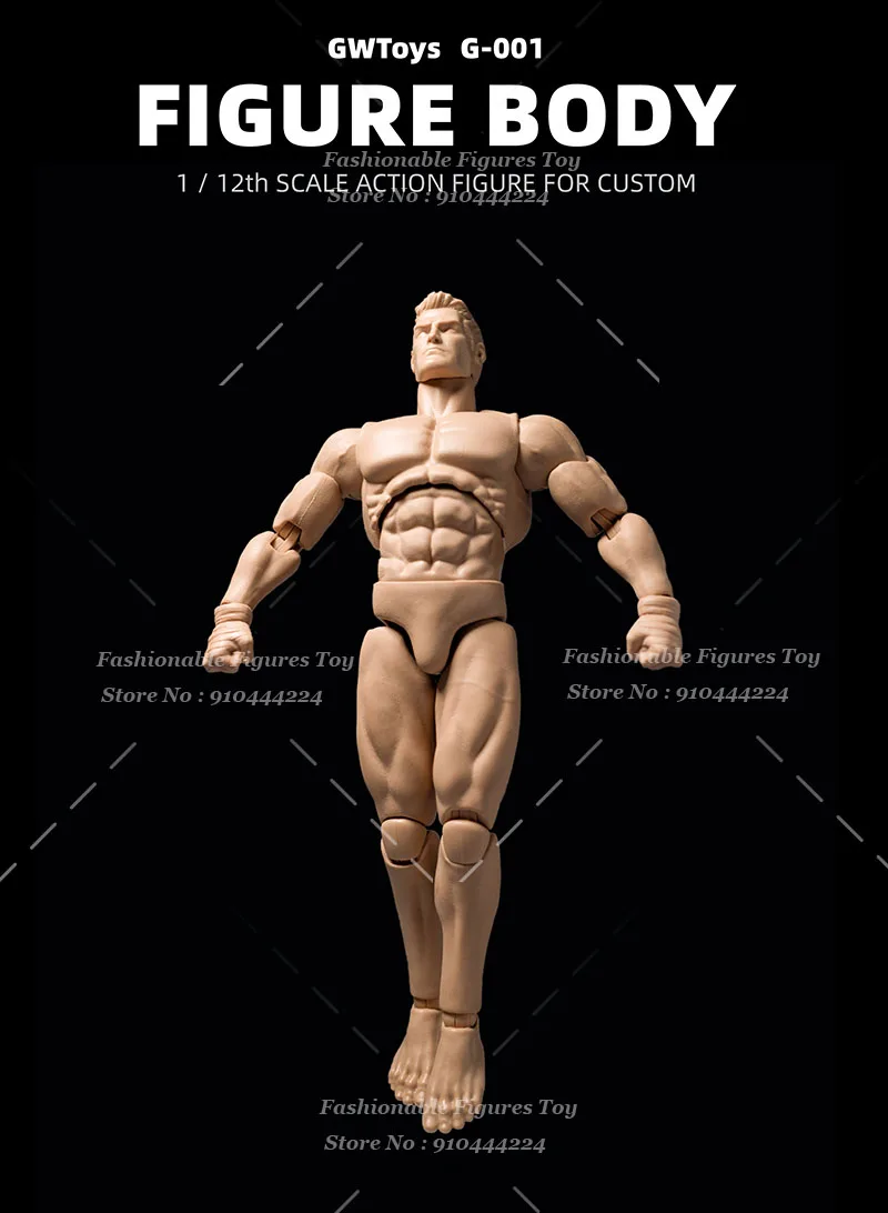 Gwtoys 1/12 échelle hommes soldat corps fort Muscles militaires modèle Figure modèle d'action pour 6 pouces bricolage dessin croquis musculaire