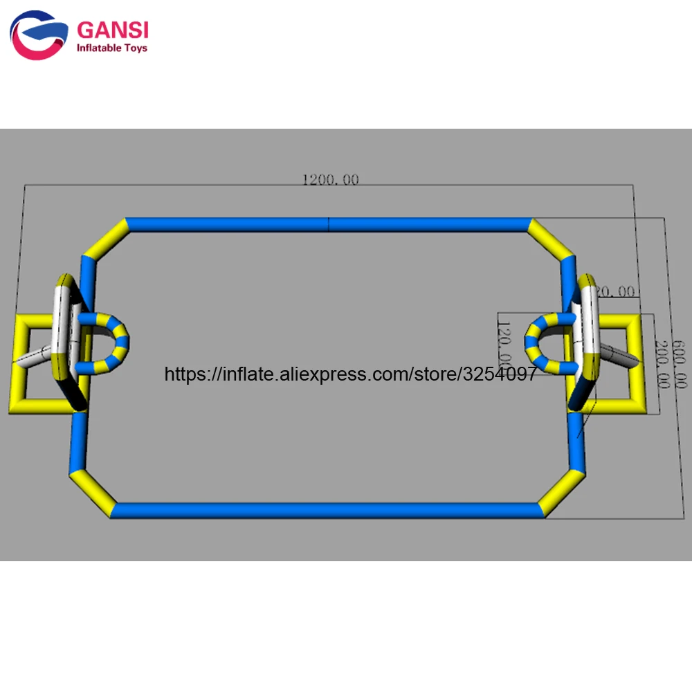 Sports Inflatable Football Pitch Arena Court Floating on Water Inflatable Basketball Filed