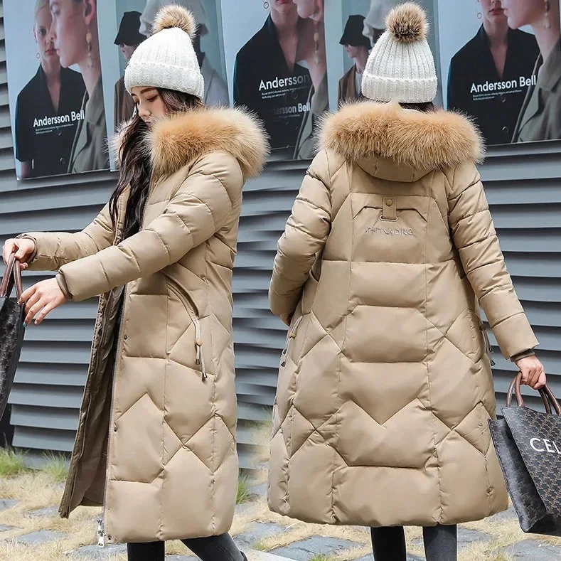 

Женская утепленная хлопковая куртка приталенного кроя, зимнее пальто в корейском стиле, средней длины, модная верхняя одежда