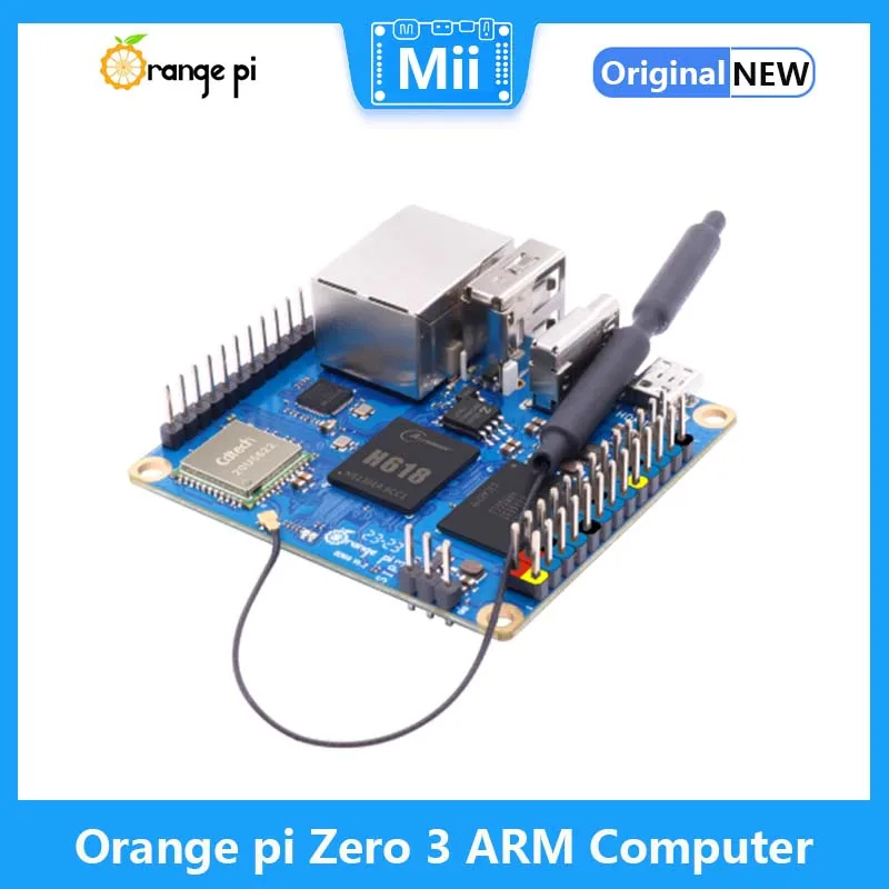 Imagem -02 - Placa Laranja pi Zero3 Arm Allwinner H618 Cortex-a53 Cpu 1g 1.5g 2g 4g Ram Lpddr4 Linux