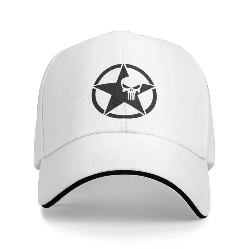 Personalized Punisher Marvel Skull Baseball Cap for Men Women Adjustable Dad Hat Sports