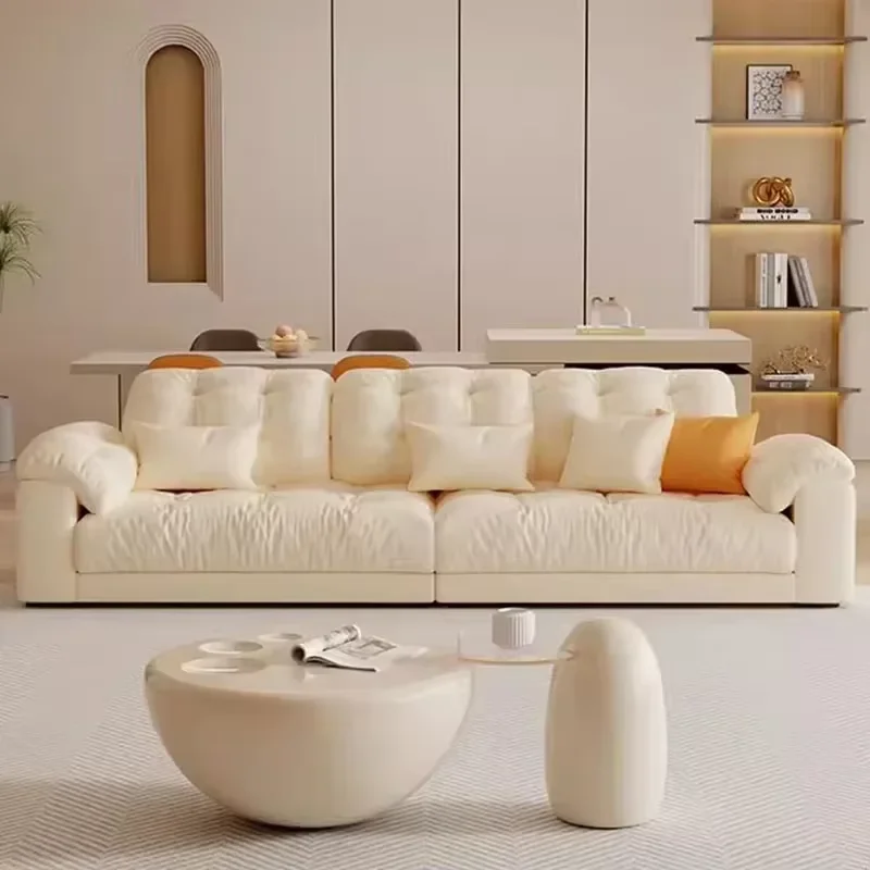 Cozy Simple Nordic Sofas Stretch Kawaii Fancy Floor Lazzy Living Room Sofas Modular White Woonkamer Banken Apartment Furniture