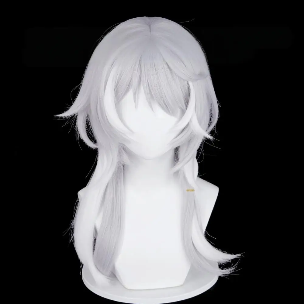 Nouveau jeu 2025 Honkai: Star Rail chiffre Cosplay perruque Cifera argent blanc cheveux longs résistant à la chaleur perruques synthétiques Halloween accessoire