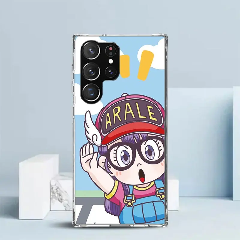 Dr Slump Arale Anime Phone Case For Samsung Galaxy S22 S23 S24 Ultra S21 S20 FE S10 Plus S10E S9 S8 + S7 Edge Soft TPU Back Cove