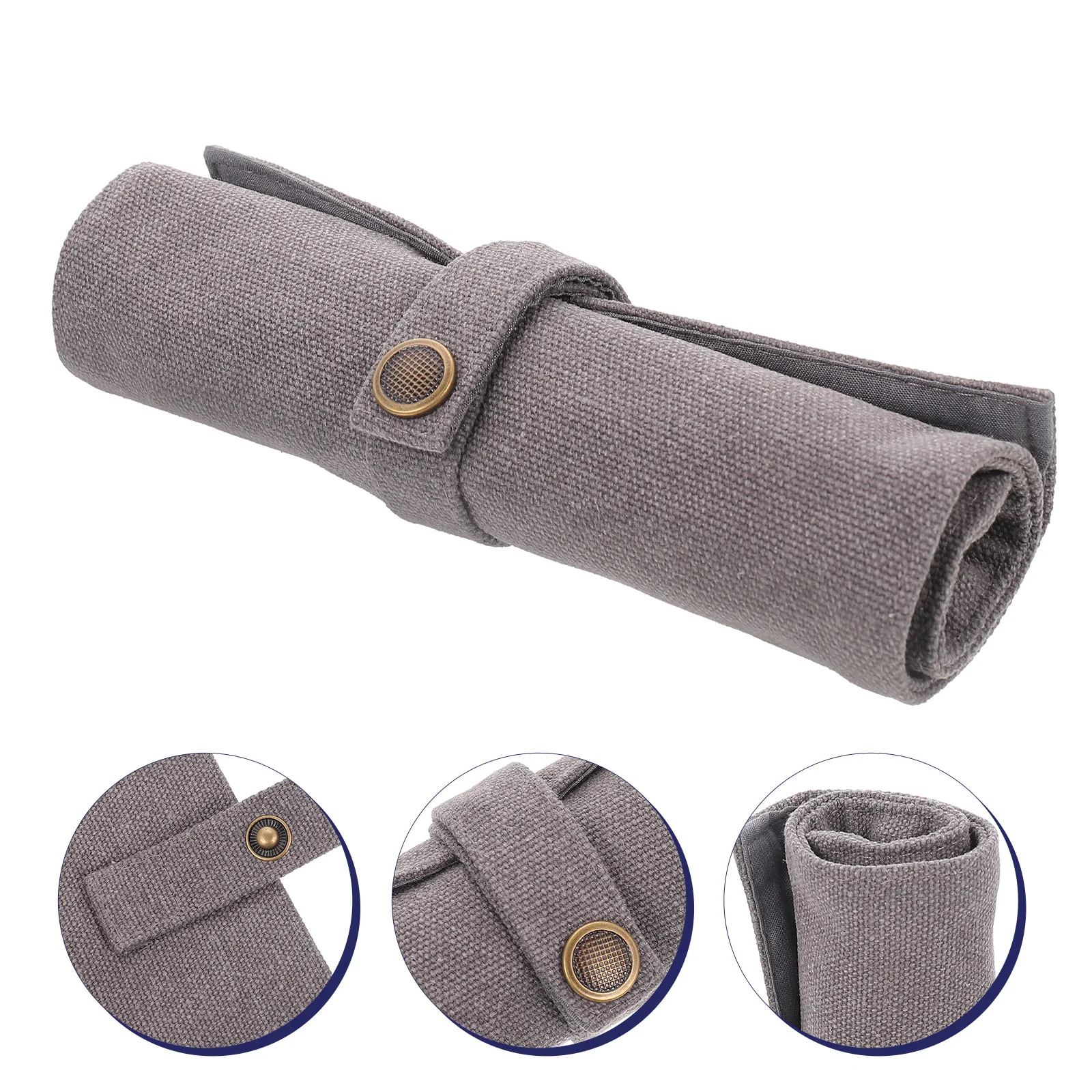 حافظة أقلام رصاص قابلة للطي، حقيبة أقلام قماشية واسعة لتنظيم أقلام الرصاص الملونة، فرش مثالية للاستخدام في استوديو المدرسة المنزلية #1