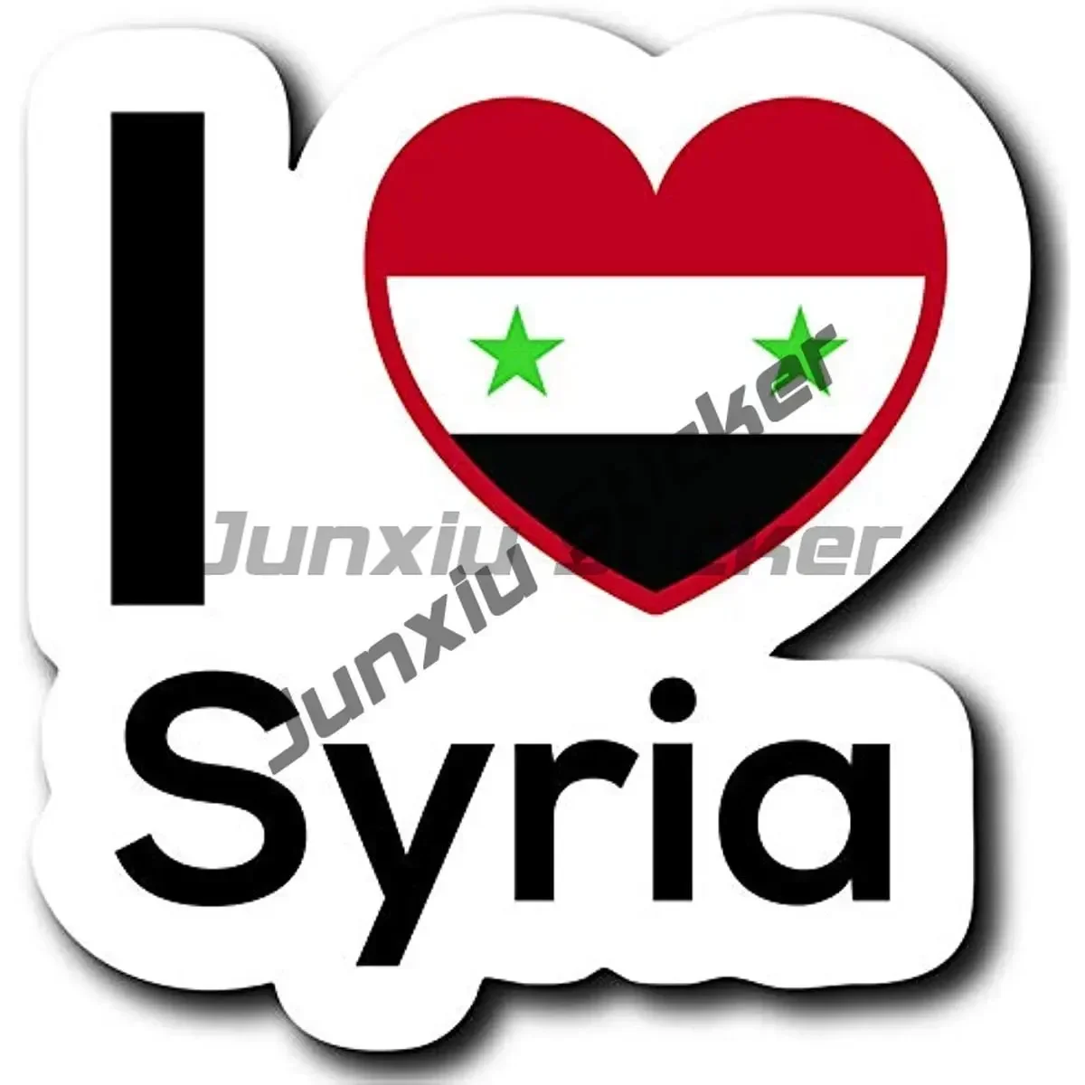 سوريا العلم شعار ملصقات عالية الجودة سوريا العلم خريطة النصر ختم السفر المتعثرة خمر ملصق مضاد للمياه الملحقات