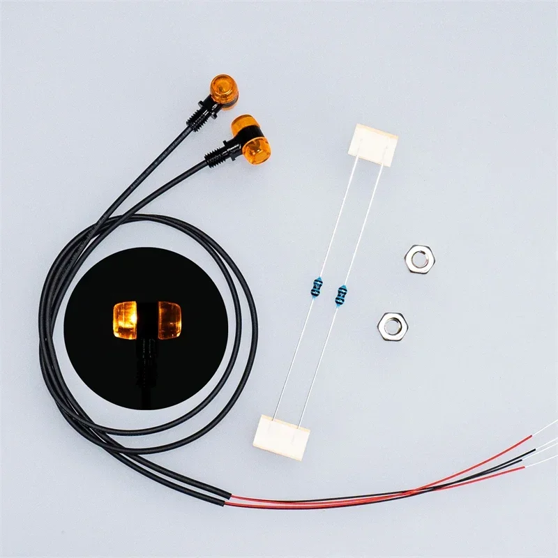 

LED Simulation Two Colors Position Light for 1/14 Tamiya RC Truck Scania 770S BENZ VOLVO MAN Diy Parts Toys