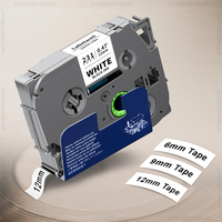 1PK TZe231 Tape Compatible for Brother TZe Tape TZe 231 TZe221 TZe211 6/9/12mm Label Tape for Brother P-touch PTH110 Label Maker