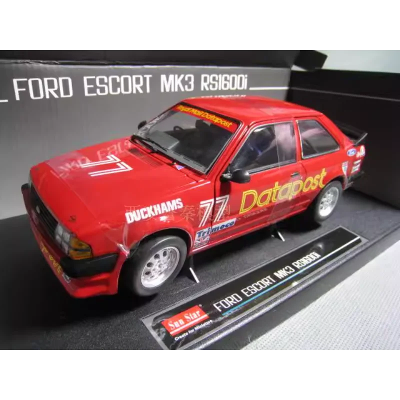 

Литой под давлением SunSatr масштаб 1/18 FORD ESCORT MK3 RS1600I раллийный сплав модель автомобиля Коллекционная игрушка в подарок сувенир дисплей орнамент