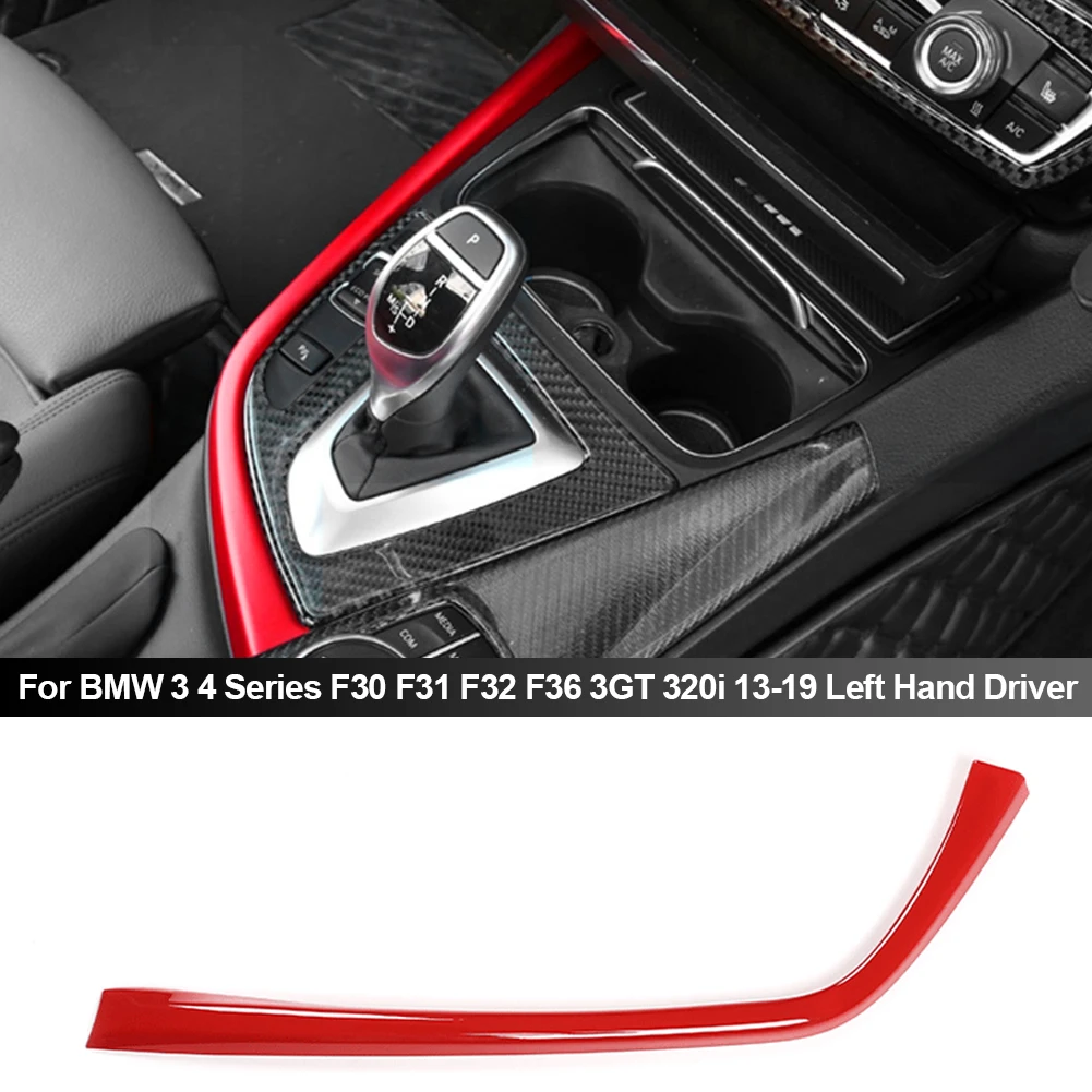 For BMW 3 4 Series 3GT F30 F31 F32 F34 F36 320Li Car Accessories L-Shape Car Control Gear Shift Panel Decorative Strip