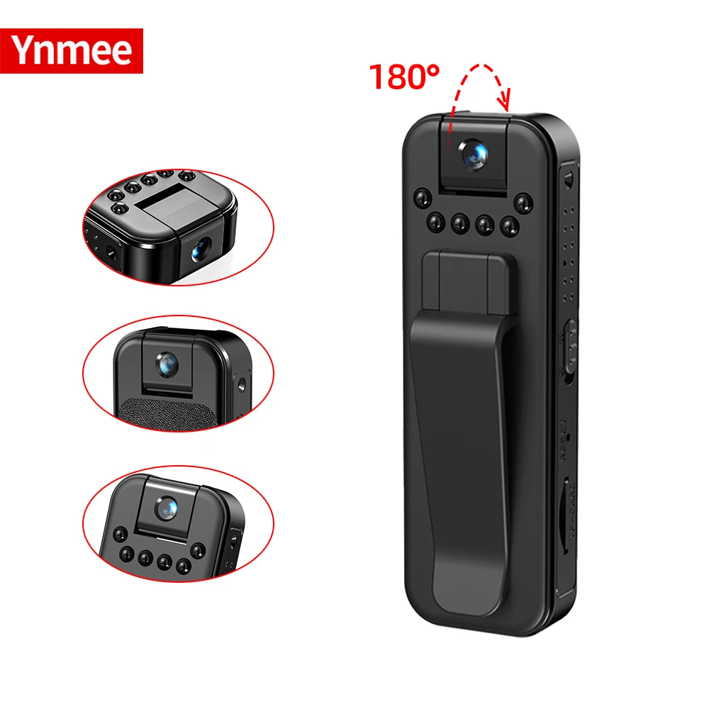 

Ynmee MD14 HD 1080P Mini Body Camera Portable Small Digital Video Recorder Police Cam Infrared Night Vision Miniature Camcorder