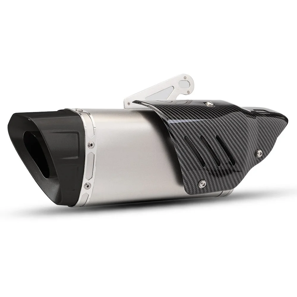Für Yamaha MT-09 FZ09 XSR900 14-21 Auspuffrohre Auspuffsysteme Komplettes System Auspuff-Vorderrohr Schalldämpfer Endrohre – Detail 4