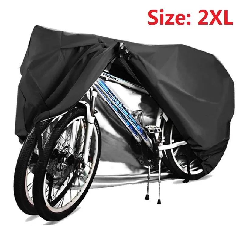 Bike Cover for 1,2 or 3 Bikes Waterproof Bicycle Cover Outdoor Bike Storage Covers XL XXL 190T Heavy Duty Rain Sun UV Wind Proof view 3
