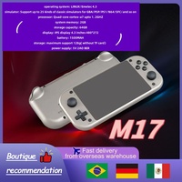 M17 Retro 4.3 Inch IPS Screen Handheld Video Game Console Open Source 64GB Portable Pocket Video Player Gifts Linux System