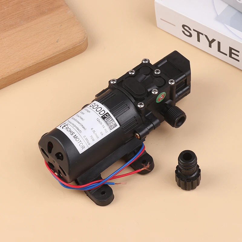 مضخات المياه الصغيرة الكهربائية الحجاب الحاجز ، مضخات المياه الجزر ، التبديل التلقائي ، الضغط العالي ، رذاذ غسيل السيارات ، فتيلة الذاتي ، 6 لتر في الدقيقة ، 70 واط ، العاصمة 12 فولت #3