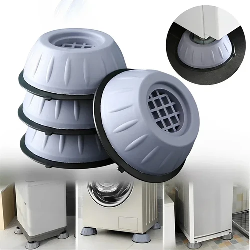 Almohadillas antivibración para pies, almohadillas de goma silenciosas para lavadora, secadora, refrigerador, Base Universal, accesorios de almohadilla antideslizante fija