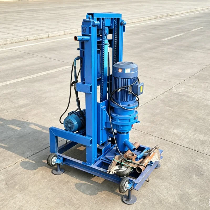 

Customized Lifting water well drilling rig, small electro-hydraulic well driller, fully automatic drilling machine