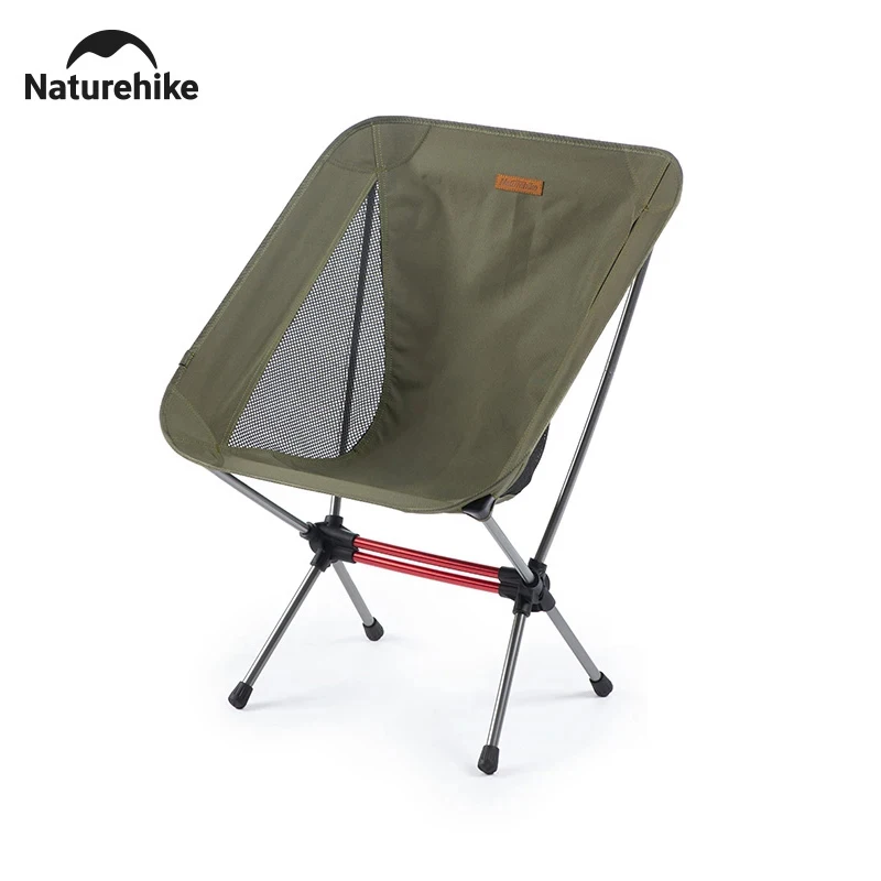 Naturehike Camping Moon Chair Lekkie, przenośne siedzisko ze stopu aluminium Składane krzesło z plecakiem Outdoor Hiking Fishing Beach Chair