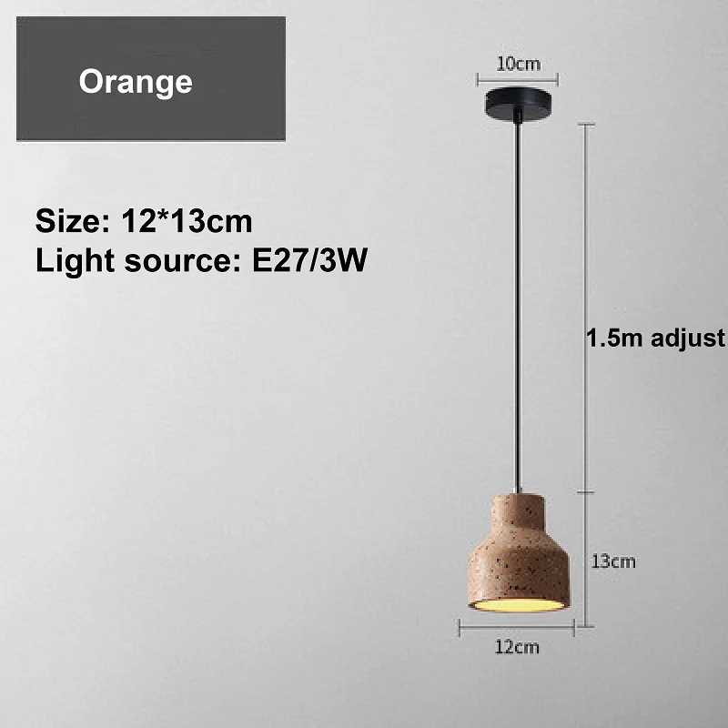 Imagem -06 - Lustre Pequeno Industrial Nórdico Cimento Industrial Criativo Personalidade Restaurante Bar e Sala de Estudo E27