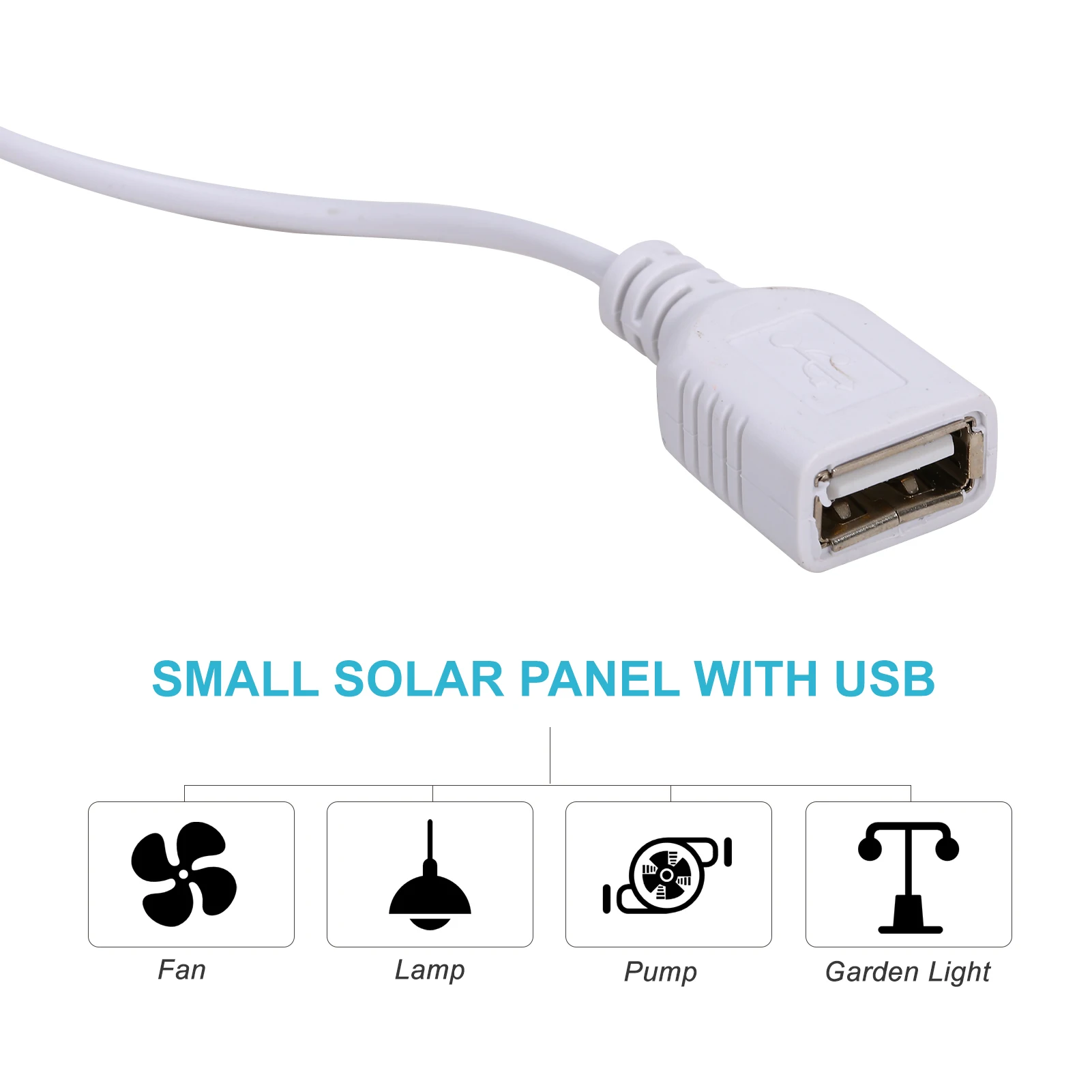 1W 6V Solar Panel Kit Protable Energy-Saving Solar Panel Polysilicon Silicon Solar Power Charger IP65 Waterproof USB Ouput