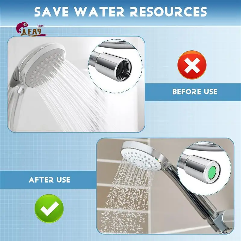 

AEA9-2 шт., экономия воды для душа, ограничитель потока воды, установка до 70% экономия воды для душа