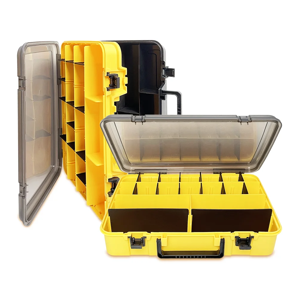 Double Portable Lua Box Fishing Lua Bait Box Fake Bait Storage Box Tool Box Fishing Tackle Box Large Capacity Accessory Boxes