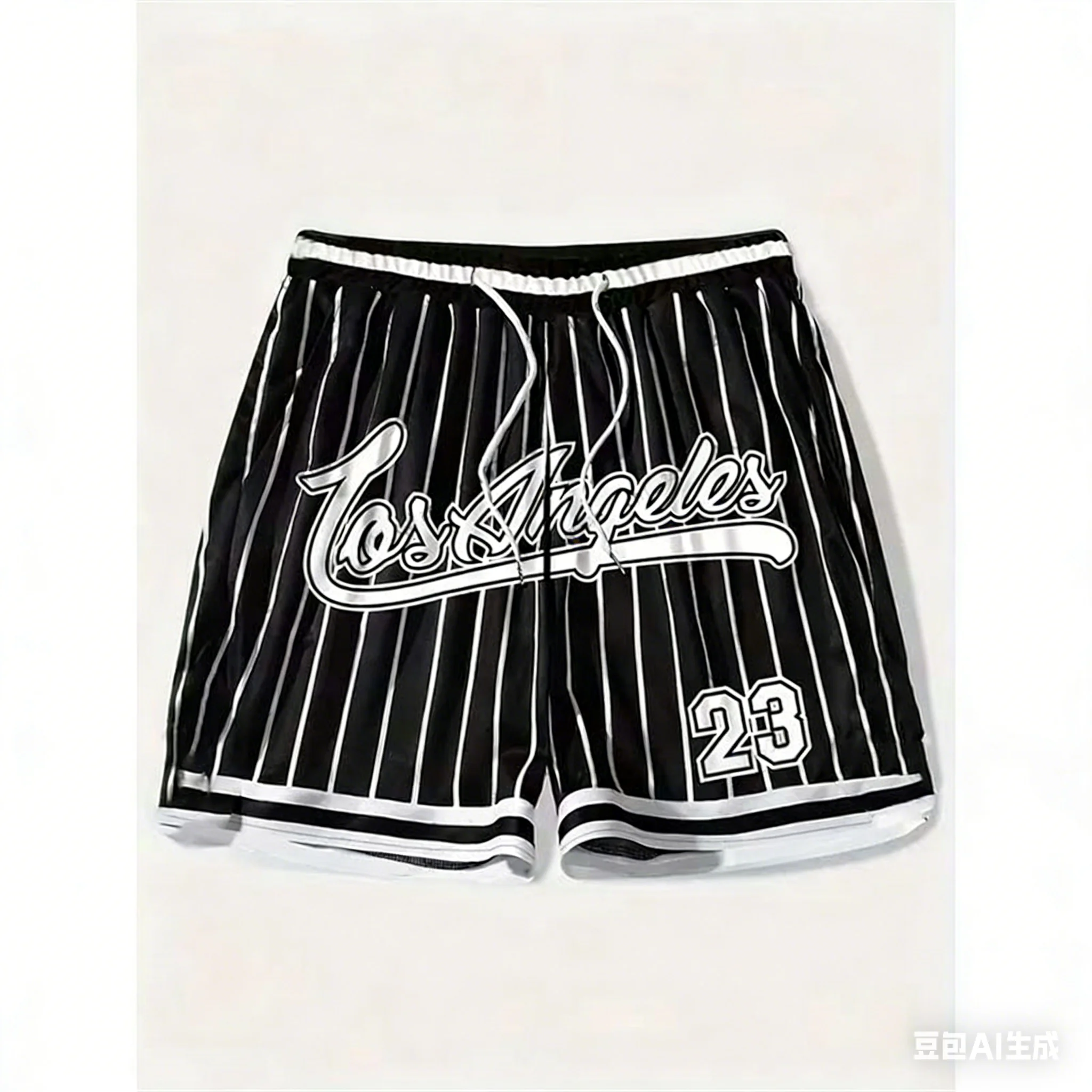 

Шорты для серфинга Los Angeles 23, свободные, быстросохнущие, с 3D-принтом в полоску, унисекс, оверсайз, для спорта и мотоцикла