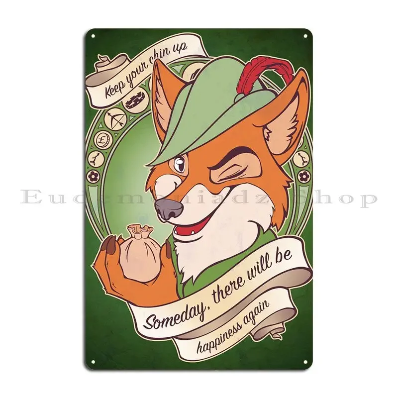 Keep Your Chin Up Metal Sign Vintage Funny Club Plaques Printed Tin Sign Poster