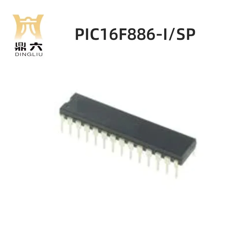 PIC16F886-I/SP 8-bit Microcontrollers  SPDIP-28